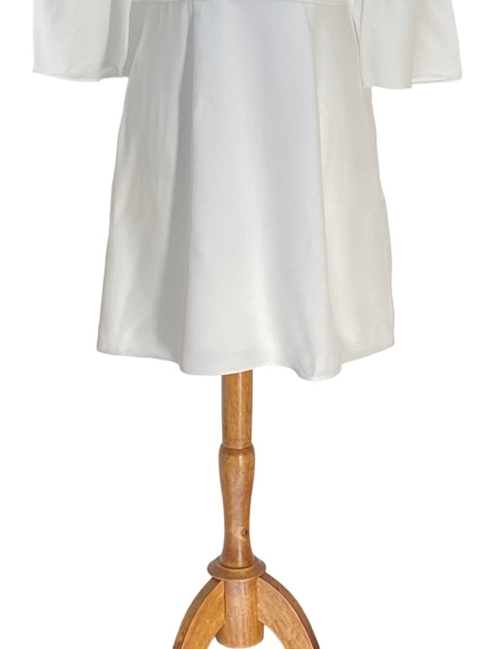 Reiss Midi Dress White Size 6 Graduation White Party Spring Summer Minimalist - Picture 8 of 16